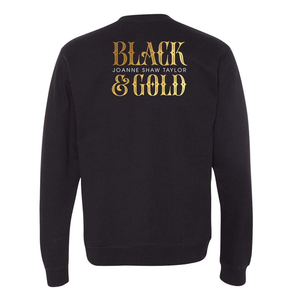 Black & Gold Crewneck Sweatshirt (Unisex)