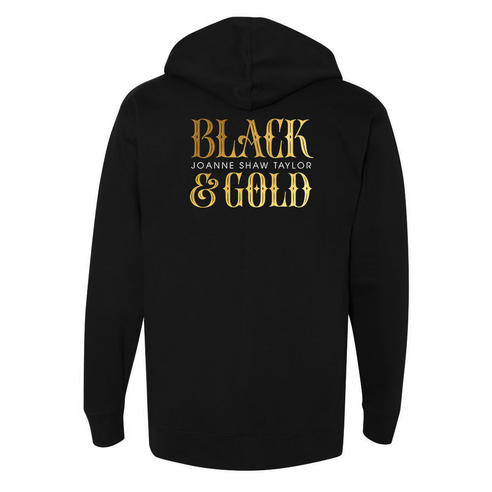 Black & Gold Pullover Hoodie (Unisex)