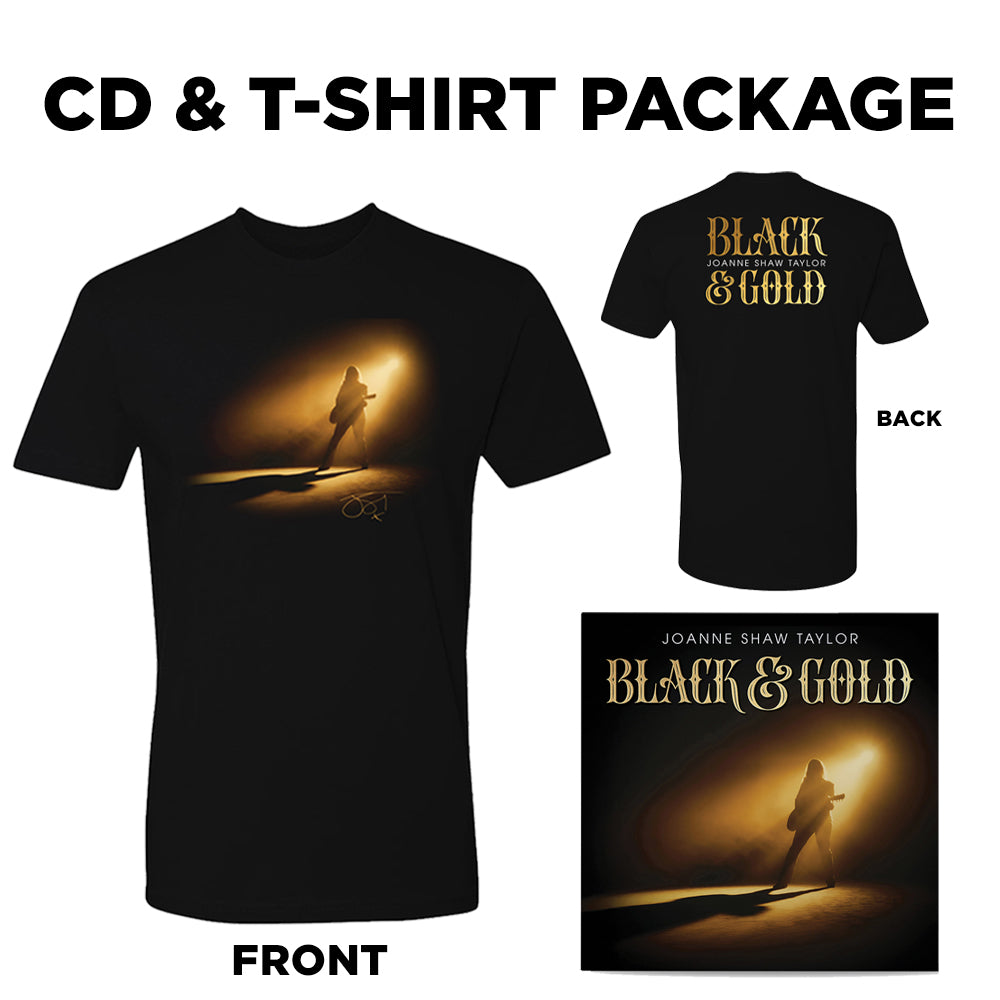 Black & Gold CD & T-Shirt Package (Unisex)