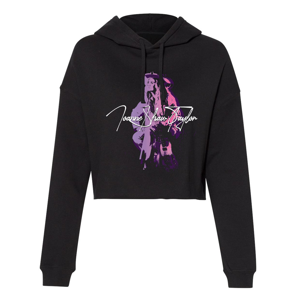 Joanne Shaw Taylor Logo Lightweight Crop Hooded Sweatshirt (Women)