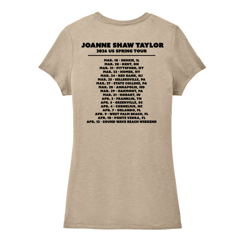 Joanne Shaw Taylor 2026 U.S. Spring Tour Tri-Blend T-Shirt (Women)
