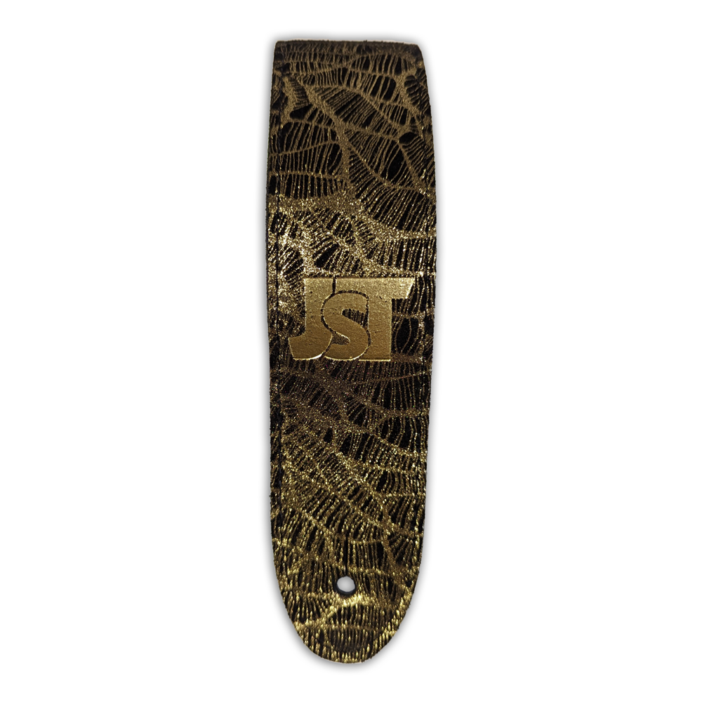 Gold Weave & Black Leather - Joanne Shaw Taylor Signature Guitar Strap