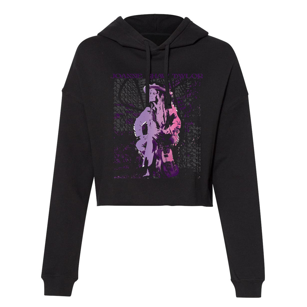 Joanne Shaw Taylor Portrait Lightweight Crop Hooded Sweatshirt (Women)